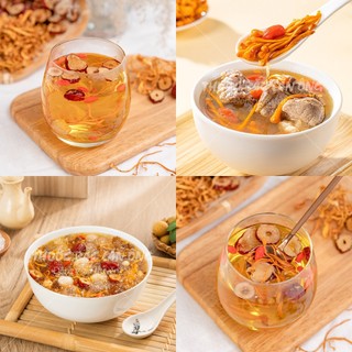 Đông trùng hạ thảo 500g, trà đông trùng bồi bổ sức khỏe, nấu lẩu, canh, hầm gà thơm ngon