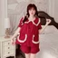 Set Đỏ Chấm Bi Viền Ren – Dáng Xinh Tiểu Thư | MS-A55