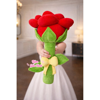 Gấu Bông Hoa Hồng Khổng Lồ Mềm Mịn Cao Cấp 75Cm - Quà Tặng 8/3, Sinh Nhật