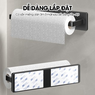 Giá Treo Tường Đa Năng, Treo Khăn Giấy Cuộn, Treo Khăn Lau Dán Tường - Giá Treo Tủ Bếp Bằng Thép Không Gỉ Tiện Lợi