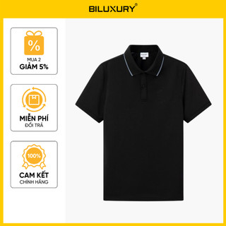 [T7_SALE 20%_HT] Áo Polo Nam Đen 9APCT047DEN Biluxury Thiết Kế Basic Thoáng Mát Bền Màu