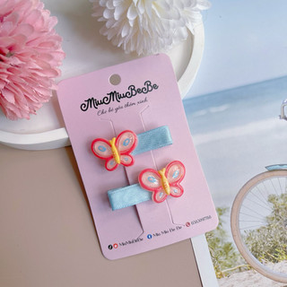 Set 2 kẹp gắn charm hình động vật cho bé