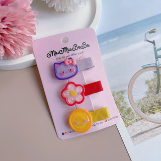 Set 2 kẹp gắn charm hình động vật cho bé