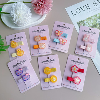 Set 2 kẹp gắn charm hình động vật cho bé