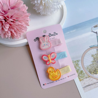 Set 2 kẹp gắn charm hình động vật cho bé