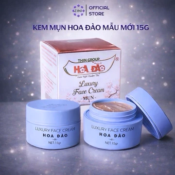 Kem mụn đông y hoa đào hộp lớn 15g ZINI STORE, kem mụn hoa anh đào sạch mụn mờ thâm giảm nám