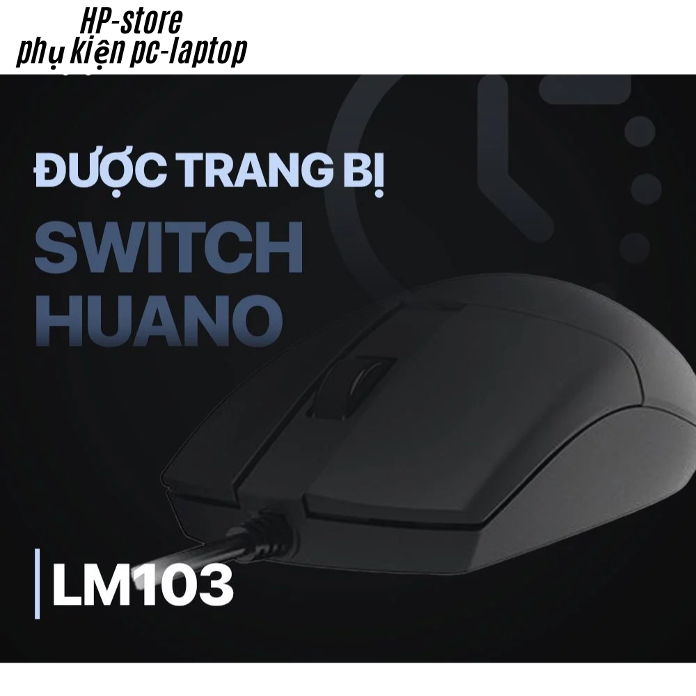 Chuột Máy Tính Có Dây DareU LM103 - Dành Cho Văn Phòng Kết nối USB, Giá Rẻ Hàng Chính Hãng - BH 24T