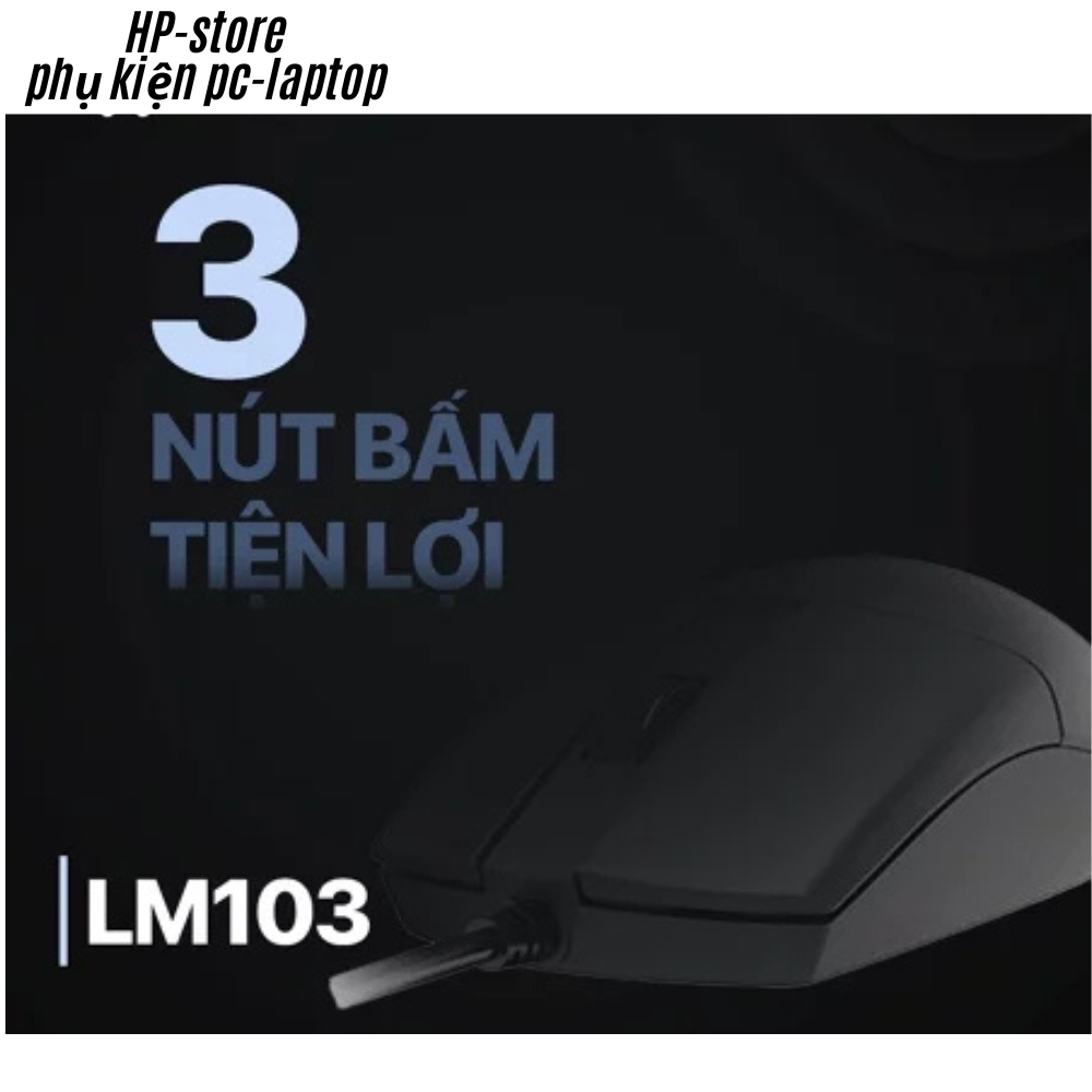 Chuột Máy Tính Có Dây DareU LM103 - Dành Cho Văn Phòng Kết nối USB, Giá Rẻ Hàng Chính Hãng - BH 24T