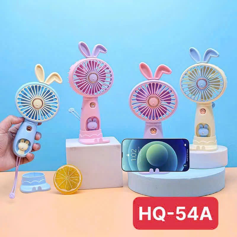 Quạt Mini Tích Điện 3 Tốc Độ Gió 5W – Quạt Cầm Tay / Để Bàn Sạc USB Xoay 180° Siêu Mát Thiết Kế Dễ Thương