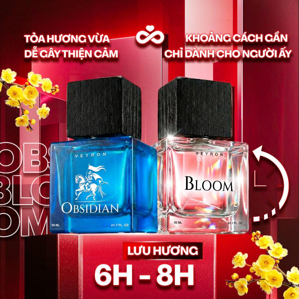 Combo Nước hoa SHIMANTO HẠNH ÚC VIÊN MÃN 8/3 - 2 chai Fullsize 50ml Obsidian và Bloom