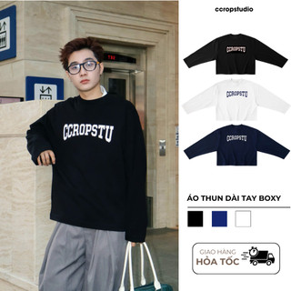 Áo Thun Tay Dài Form Boxy Cotton 280gsm Premium Long Sleeve - CCROPSTUDIO