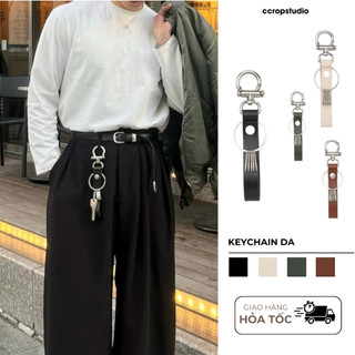 Móc khóa keychain Cleanfit, phụ kiện thời trang phối đồ phong cách tối giản (2*18cm) - CCROPSTUDIO