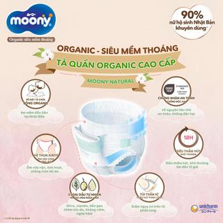 [BÁN THÙNG] Tã/Bỉm Dán/Quần Moony Dịu Nhẹ/ Blue - Sợi Bông Organic Siêu Mềm Thoáng - Lucie's Mom