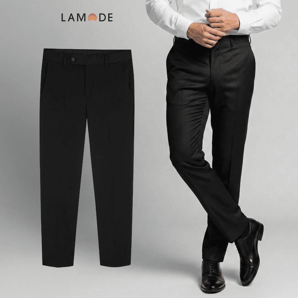 Quần Âu Nam Lamode Slim Fit  Vải Polyester Phong Cách Công Sở LTR0050S0