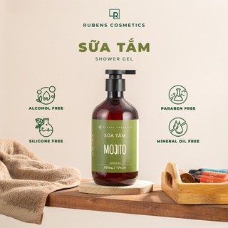 Sữa Tắm Hương Nước Hoa Cao Cấp Mojito Rubens Cosmetic chai 500m ( Mới )
