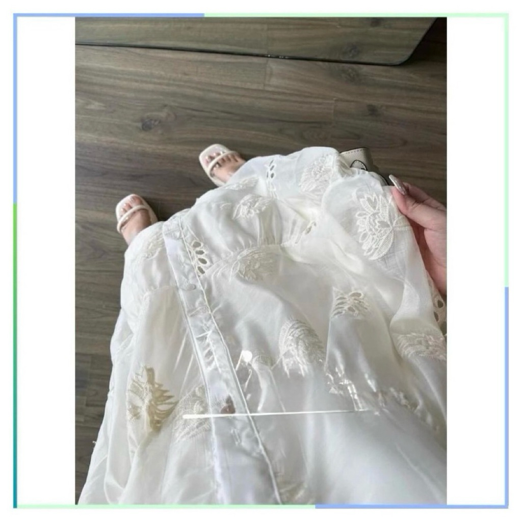 Đầm Suông, Váy Bầu Babydoll Dáng Suông Thiết Kế 2 Lớp Chất Vải Mát Mat