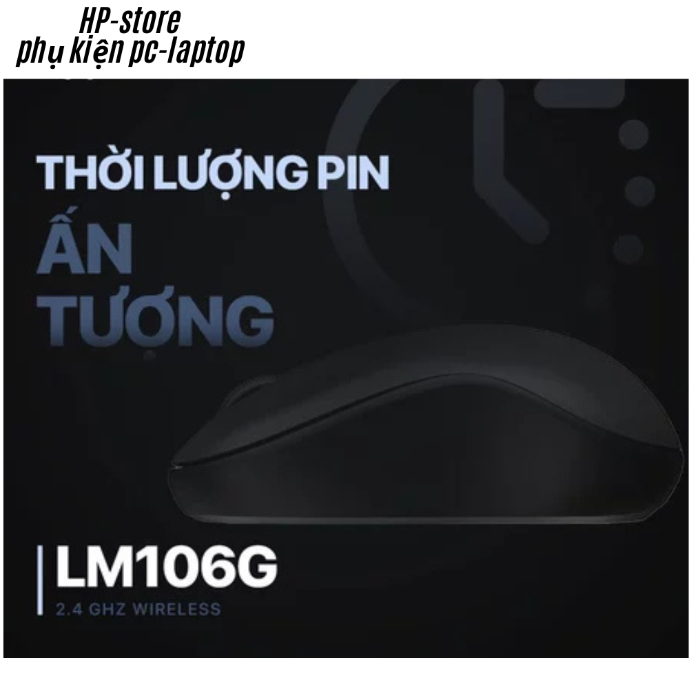 Chuột không dây DAREU LM106G – Nhỏ gọn, Usb wireless tiện dụng – Chính hãng, tặng pin, BH 12t.