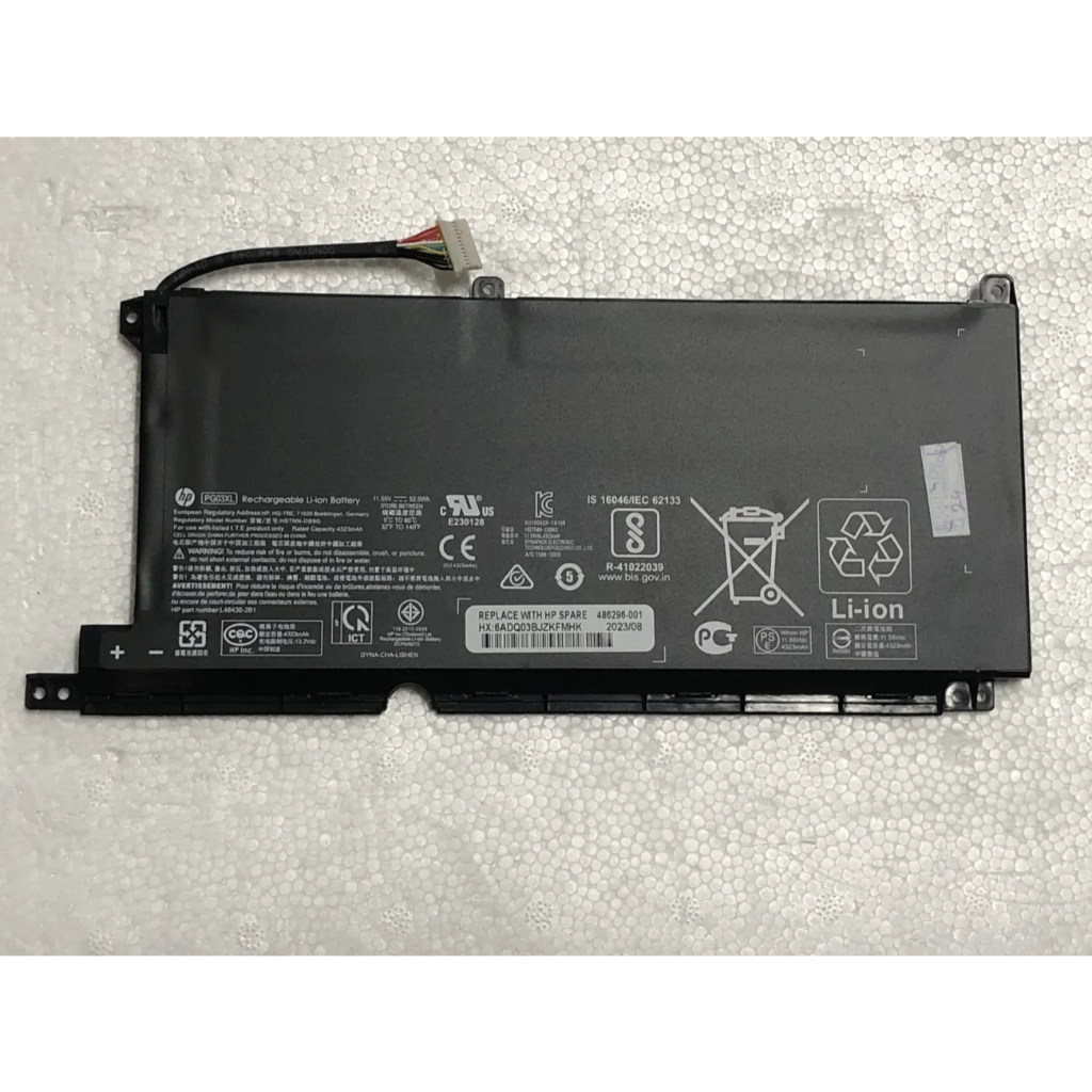 PIN HP 15-DK000 PG03XL 52.5W HÌNH CHỮ NHẬT (ZIN) - 3 CELL Pavilion 15-dk000, 15-ap000, PG03XL
