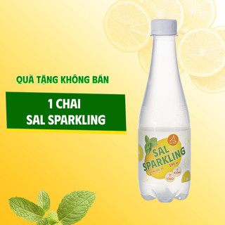 [QUÀ TẶNG] 1 CHAI SAL SPARKLING Chanh bạc hà - Nước trái cây có ga chai 390ml