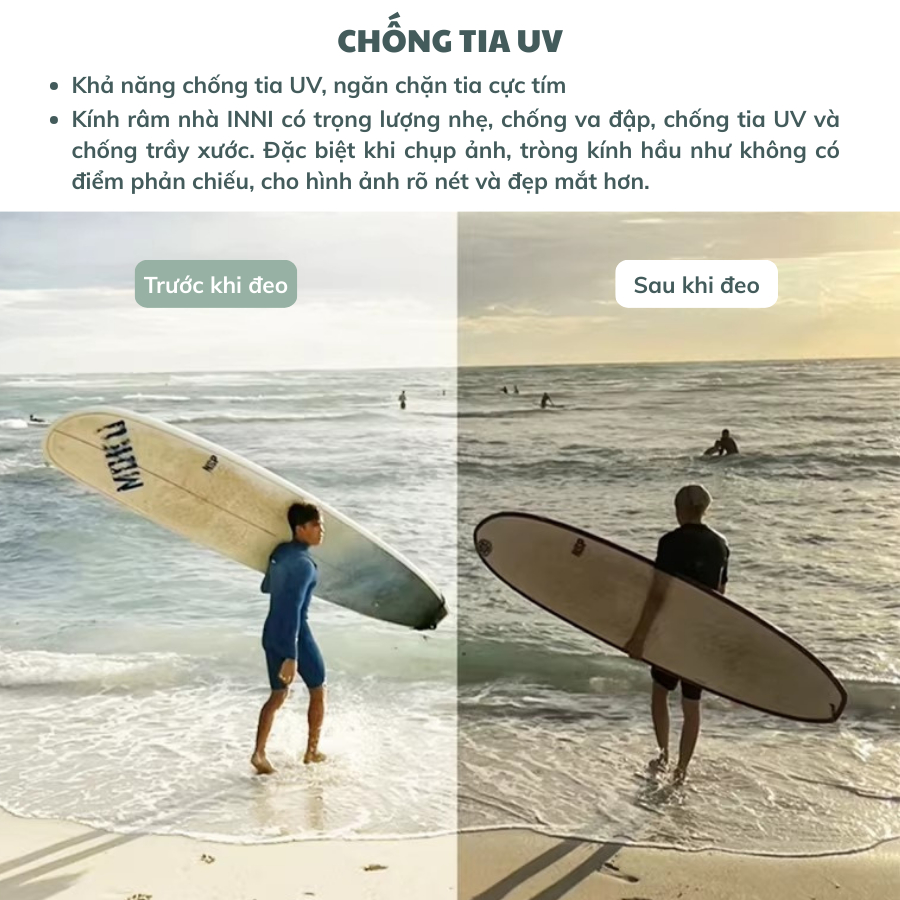 Kính Râm Thời Trang Nữ 2026 INNI Kính Mát Form Oval Hottrend, Chống Chói, Chống Tia UV Cao Cấp 8040