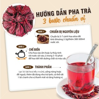 Hoa atiso đỏ nguyên bông 1kg, hoa bụp giấm, hibicus, pha trà, nấu siro, thanh nhiệt, giải khát