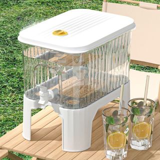Bình Đựng Nước Tủ Lạnh Có Vòi Rót 3-9L, Bình Đựng Nước Ép, Trà Trái Cây Có Chân Đế Và Lõi Lọc Trà