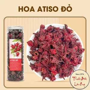 Trà atiso đỏ nguyên bông 100g, hoa bụp giấm, hibicus, pha trà, nấu siro, thanh nhiệt, giải khát