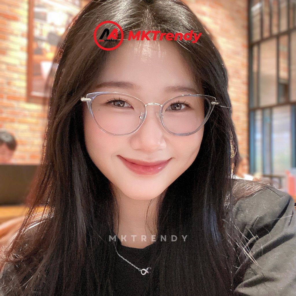 [Live x MKTRENDY] Kính mắt mèo gọng kim loại chống ánh sáng xanh chống tia UV K8