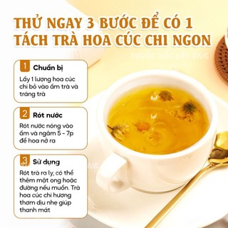 Hoa cúc chi sấy khô 100g (Trà hoa cúc vàng thanh lọc cơ thể)