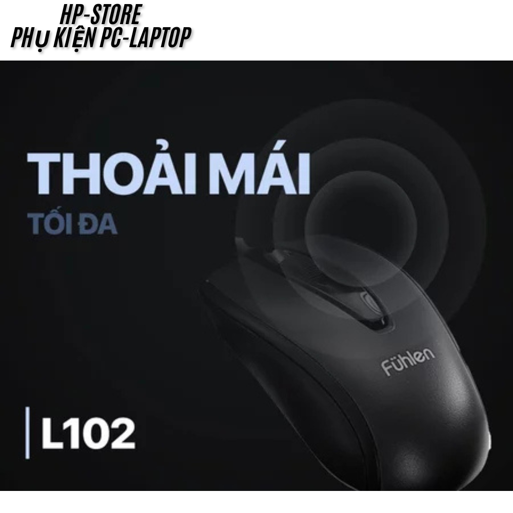 Combo Chuột Có Dây Fuhlen L102+Lót Razer - 1000 DPI Optical USB Dùng Cho Máy Tính Văn Phòng, BH 12T