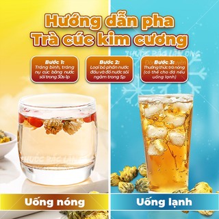 Hoa cúc nụ kim cương sấy lạnh 100g (Kim cúc, cúc vàng nụ bé)