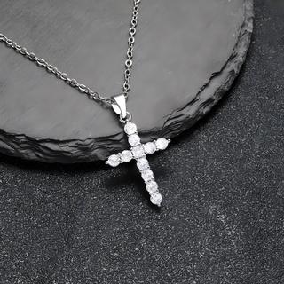 Dây chuyền mặt Thánh Giá đính đá Zirconia cao cấp - Trang sức phong cách Hàn Quốc cho nữ - Tặng kèm hộp quà sang trọng