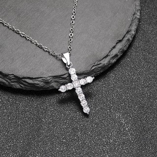 Dây chuyền mặt Thánh Giá đính đá Zirconia cao cấp - Trang sức phong cách Hàn Quốc cho nữ - Tặng kèm hộp quà sang trọng