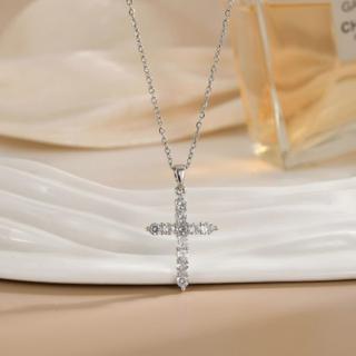 Dây chuyền mặt Thánh Giá đính đá Zirconia cao cấp - Trang sức phong cách Hàn Quốc cho nữ - Tặng kèm hộp quà sang trọng