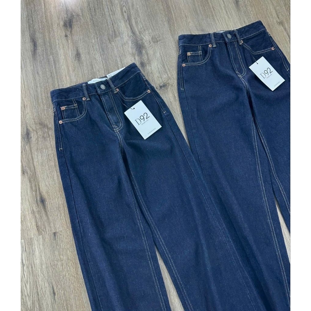 (BomoHouse) Quần jean ống suông form rộng nữ Str@ Cambo bigsize dư xịn