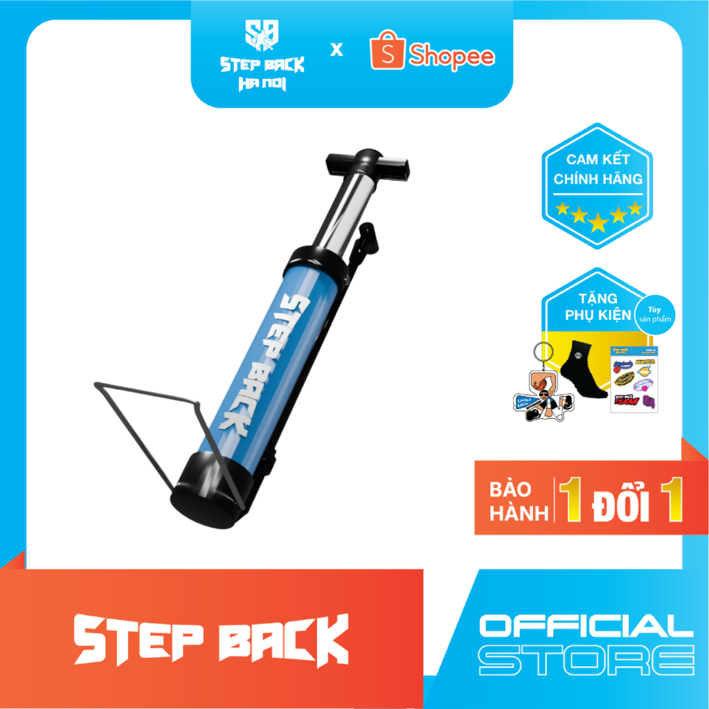 Bơm bóng Stepback cầm tay mini nhỏ gọn