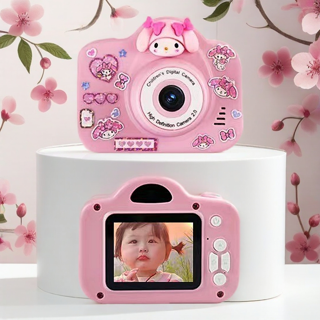 [THẺ 16G] Máy ảnh Kỹ thuật số trẻ em camera có thể chụp ảnh video Kuromi Cinnamoroll Melody