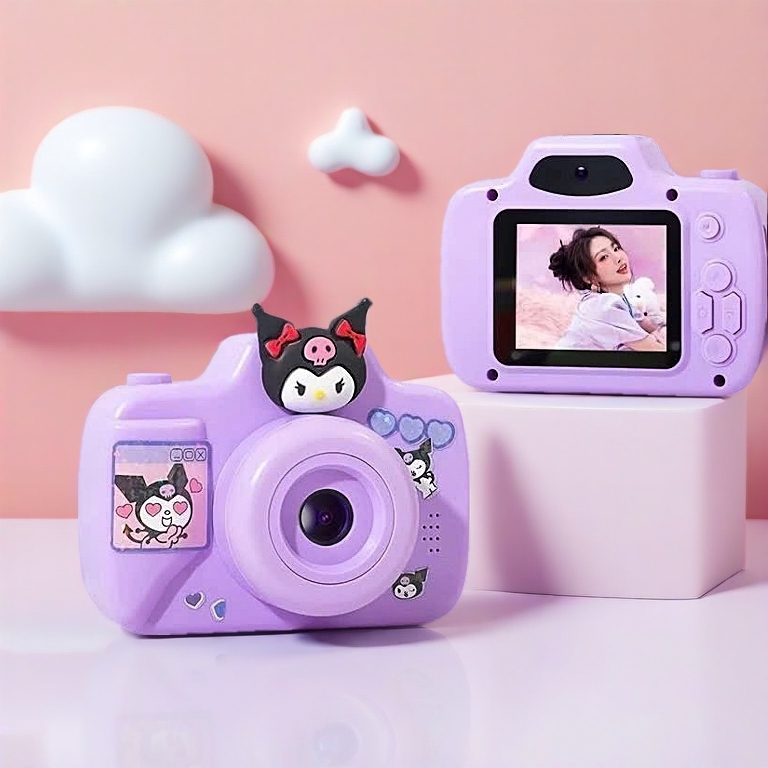 [THẺ 16G] Máy ảnh Kỹ thuật số trẻ em camera có thể chụp ảnh video Kuromi Cinnamoroll Melody