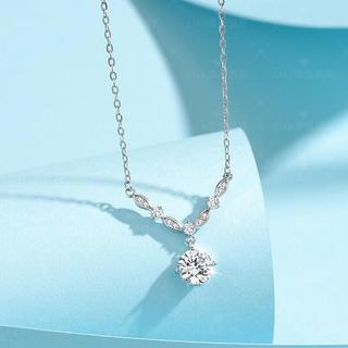 Dây chuyền nữ đính đá zirconia lấp lánh-Chất liệu titan thép không gỉ-Kiểu dáng trẻ trung thanh lịch