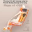 EXYT Đệm massage lưng túi khí 3D - Massage sâu cổ vai lưng eo mông đùi chân, 3 cấp độ lực, sưởi hồng ngoại, kèm remote