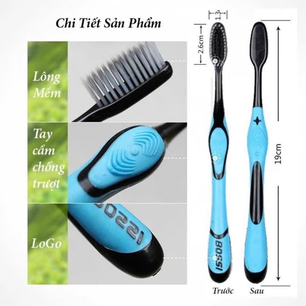 COMBO 10 Bàn Chải Đánh Răng Than Tre Bàn Chải Đánh Răng  Thiết Kế Chắc Chắn Độ Bền Cao Lông Mềm Dễ Dàng Làm Sạch Răn