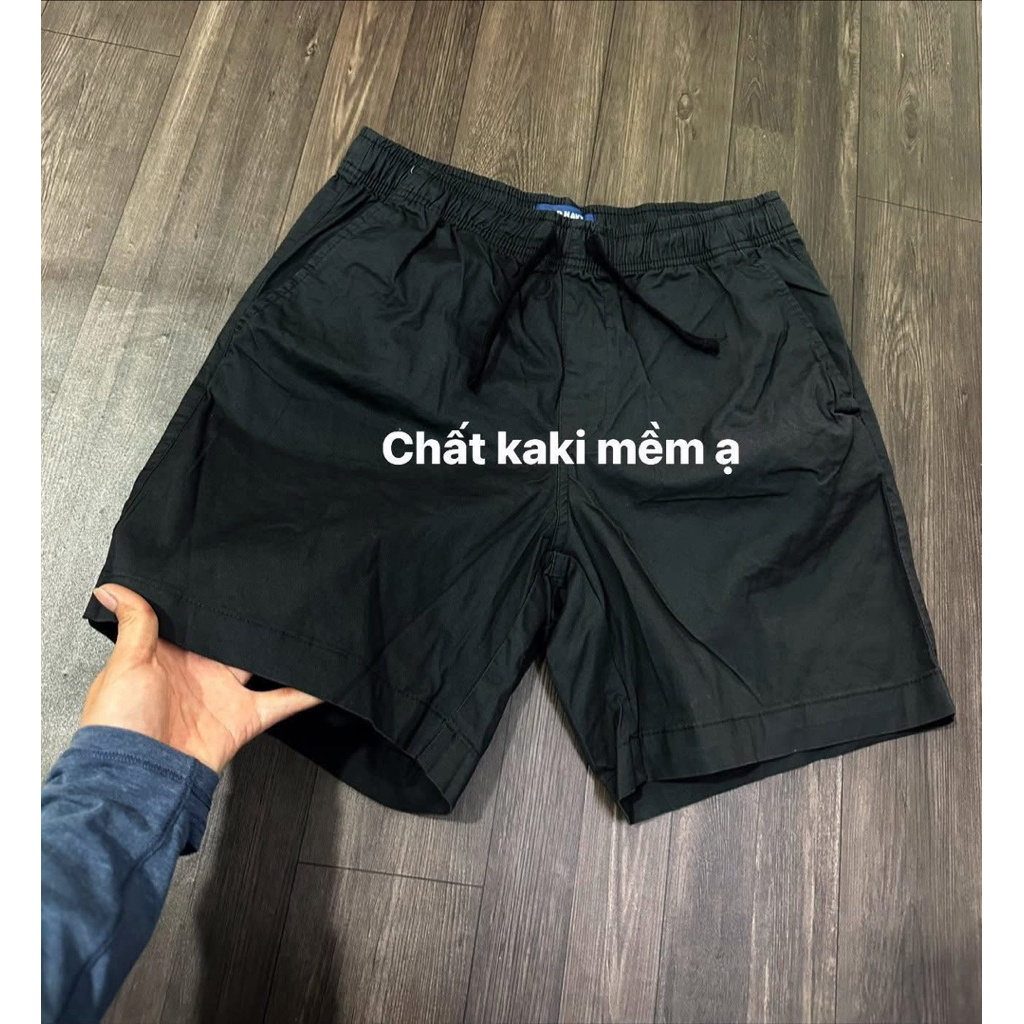 ( hoả tốc) Quần Short Nam OLD NAVY Khaki Co Giãn - Quần Đùi Nam Lưng Thun Dây Rút