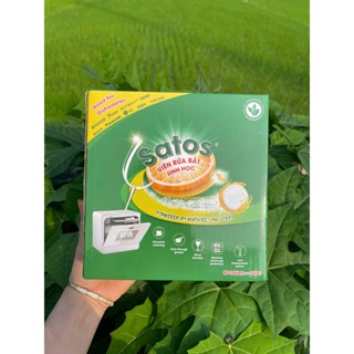 ( Tiết kiệm ) Viên rửa chén bát sinh học Satos hộp 80 viên cho máy rửa bát an toàn cho sức khoẻ