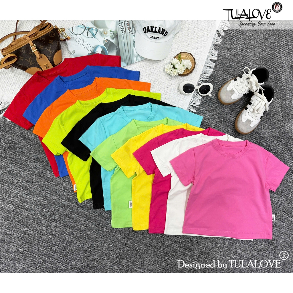 Áo Thun Bé Gái Bé Trai Kiểu Dáng Basic Chất Lượng Cao áo bé gái Tulalove. - 1