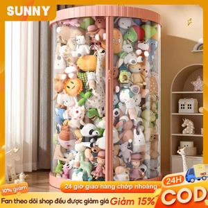 Sunny Cao cấp búp bê lưu trữ xô trong suốt Hộp thùng đựng đồ chơi bằng dụng hộp đựng đồ chơi nhồi
