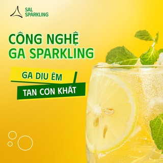 [QUÀ TẶNG] 1 CHAI SAL SPARKLING Chanh bạc hà - Nước trái cây có ga chai 390ml