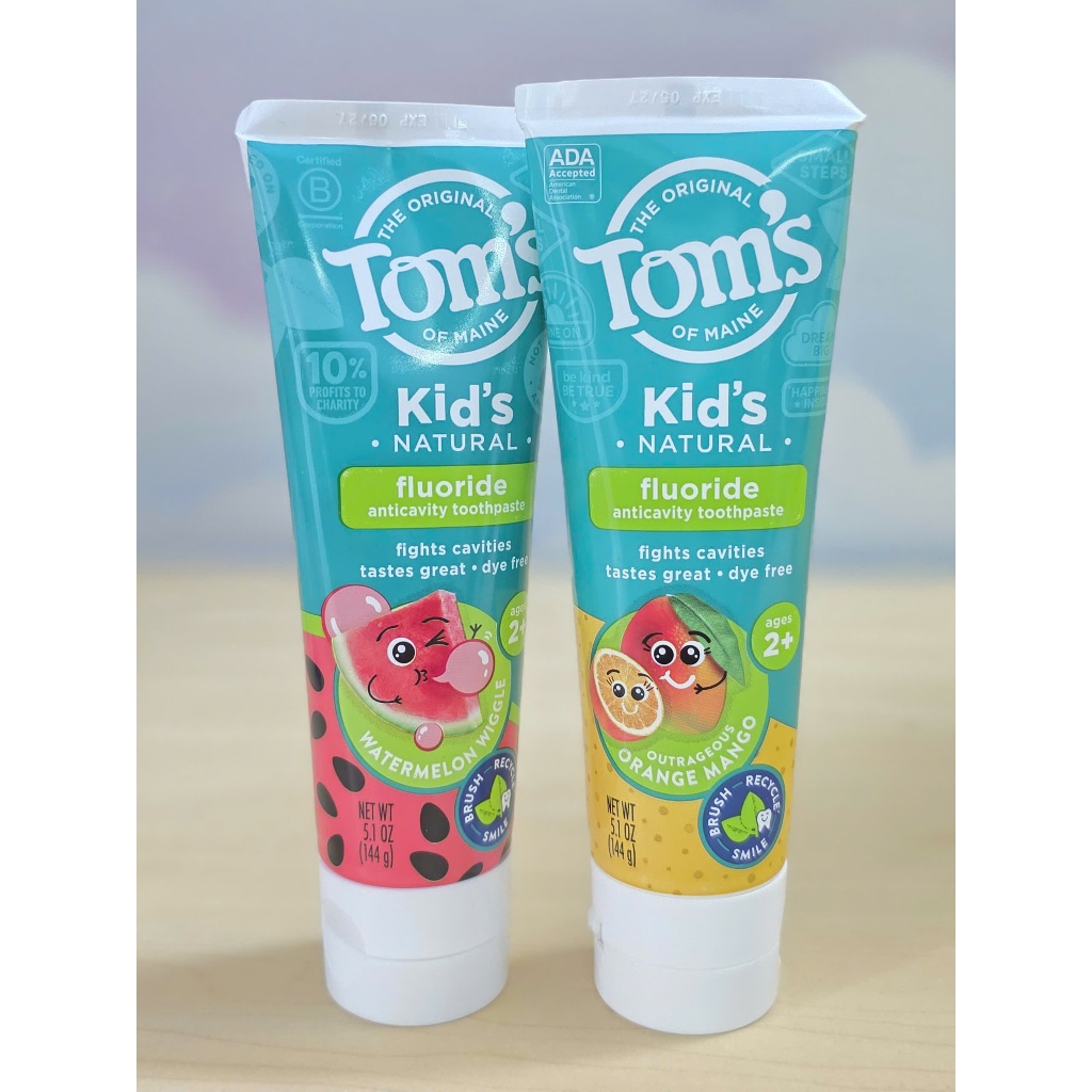 Kem Đánh Răng Tom’s Of Maine Kid’s Natural Fluoride 2+ Babymall & Care 144g Dưa Hấu/Xoài