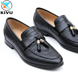 Giày lười da nam dập vân cá sấu | SALE SIÊU RẺ | Giày được in vân nổi đính chuông kim loại.