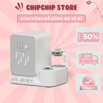 [BẢN TIẾNG VIỆT] Máy tiệt trùng Yunbaby X27 Đun nước Hâm Pha sữa Lắc sữa Tiệt trùng bình sữa Sấy khô Khử clo,BH 3 năm