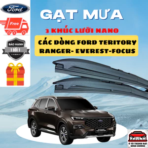 Gạt Mưa Ô Tô FORD TERRITORY, EVERET,FOCUS, ESCAFE, TRANSIT, RANGER,...Lưỡi Silicon Nano Gạt Sạch Êm